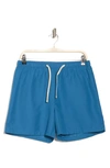 Abound Recycled Polyester 5" Volley Swim Shorts In Blue Vallarta