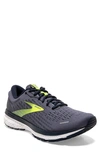 Brooks Ghost 13 Running Shoe In Grey/ Navy/ Nightlife