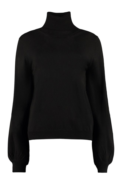 P.a.r.o.s.h Lulyx Wool And Cachemire Turtleneck Pullover In Black