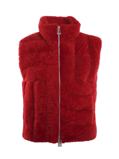 Bottega Veneta Quilted Zip In Red