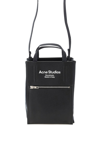 Acne Studios Baker Out Canvas And Leather Tote Bag In Black
