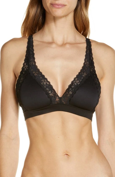 Natori Discreet Convertible Wireless Spacer Bra (xl) In Black