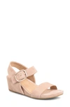 Söfft Vaya Wedge Sandal In Rose Taupe