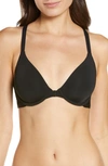 Natori Pure Luxe Full Fit Coverage T-shirt Everyday Support Bra (36c) Women's In Black