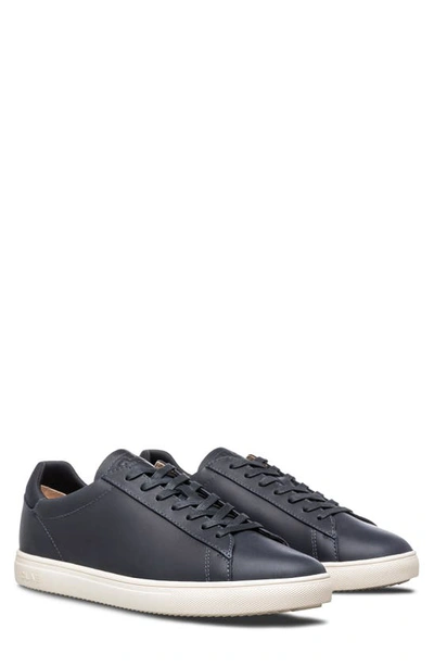 Clae Bradley Water Repellent Sneaker In Deep Navy Leather