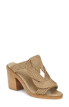 Lafayette 148 8 Knot Rope Heeled Sandal-taupe In Beige