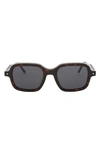 Grey Ant Sext Square Sunglasses In Tortoise/ Grey