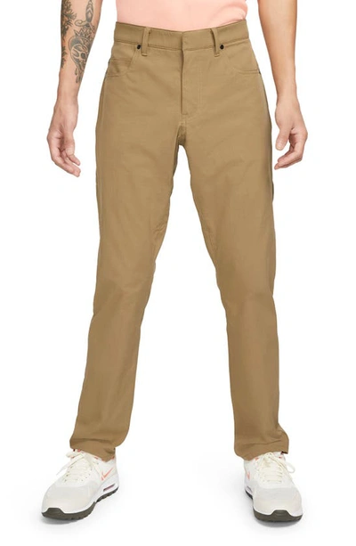 Nike Dri-fit Repel Water Repellent Slim Fit Golf Pants In Brown