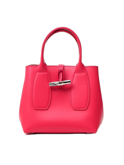 Longchamp Top Handle Tote Bag In Red