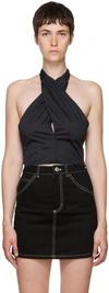 Staud Cotton Tops In Black