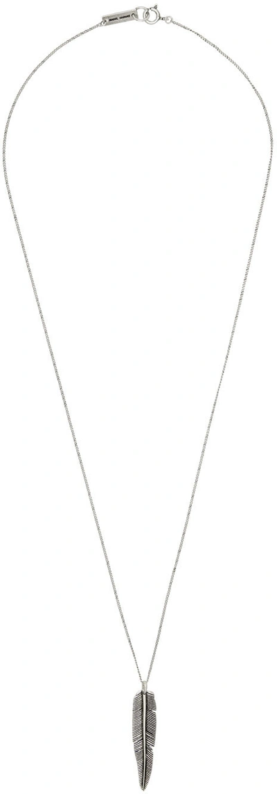 Isabel Marant Silver My Car Necklace In 08si Silver