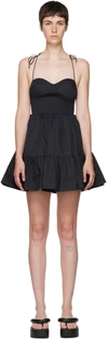 Staud Landry Bustier Mini Dress In Black