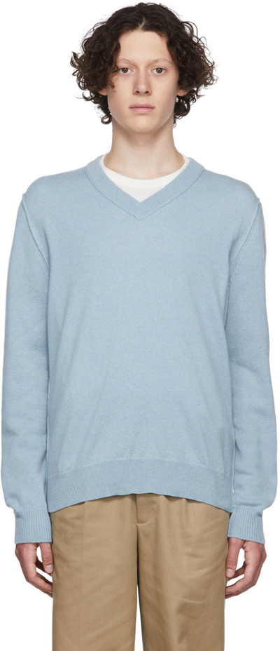 Maison Margiela Blue Cashmere Sweater