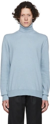 MAISON MARGIELA BLUE CASHMERE TURTLENECK