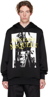Alexander Mcqueen Logo-print Long-sleeved Hoodie In 901 Black/mix