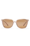 Cole Haan 57mm Square Sunglasses In Beige