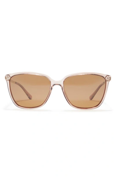 Cole Haan 57mm Square Sunglasses In Beige