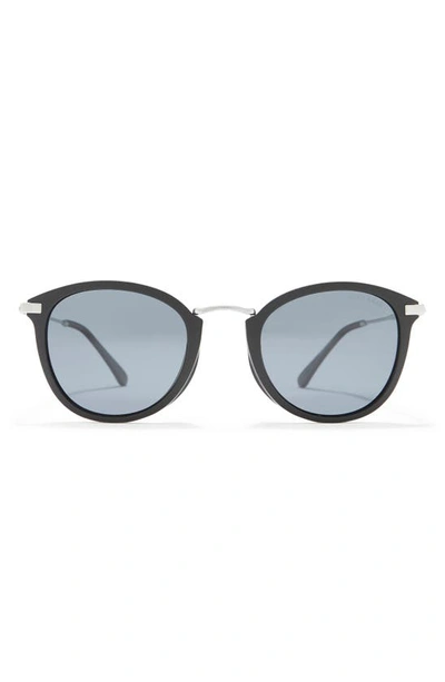 Cole Haan 50mm Round Sunglasses In Black