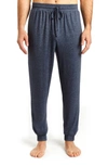 Rainforest Brushed Jersey Lounge Joggers In Navy Heather