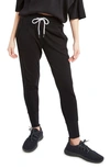 Dawn Levy Jamie Waffle Knit Joggers In Black