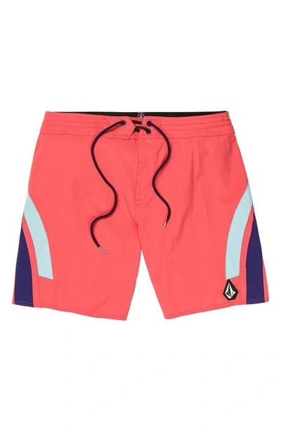 Volcom Surf Vitals Jack Robinson Mod-tech Trunks - Cayenne In Red