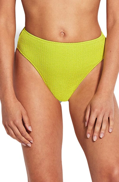 Seafolly Sea Dive High Waist Bikini Bottoms In Wild Lime