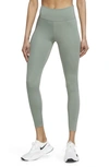 Nike Women's One Luxe Mid-rise 7/8 Leggings In Jade Smoke/ Clear