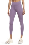 Nike Women's One Luxe Mid-rise 7/8 Leggings In Purple