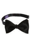 Ralph Lauren Pre-tied Silk Bow Tie In Black