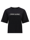 Rotate Birger Christensen Aster Organic Cotton T-shirt In Black  