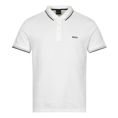 Hugo Boss Athleisure Paddy Polo Shirt In White