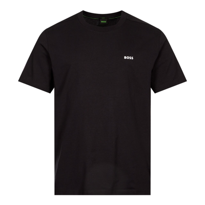Hugo Boss Athleisure Curved T-shirt In Black