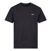 Hugo Boss Cotton Crew-neck T-shirt In Navy