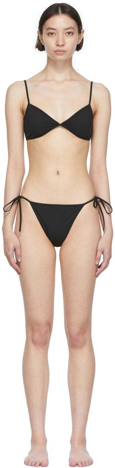 Balenciaga Black Minimal Bikini In 1000 Black