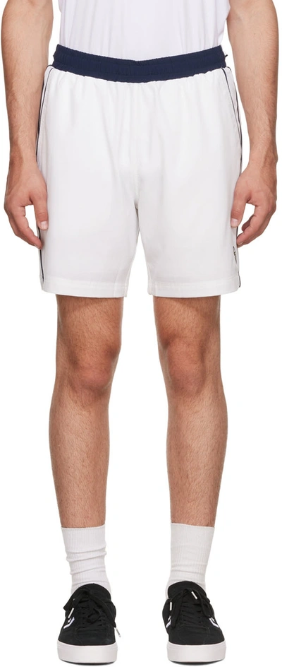 Sergio Tacchini White Tcp Shorts In 134 Wht Blu