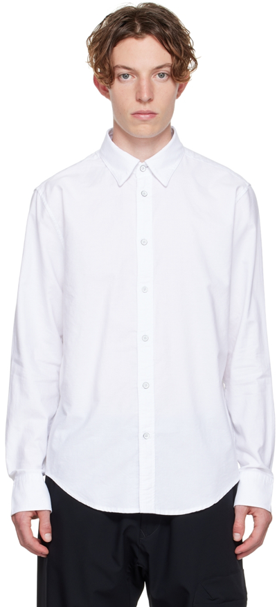 Rag & Bone Zac Stripe Shirt In White Stripe