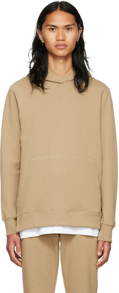 John Elliott Tan Hooded Villain Hoodie In Shark