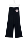 N°21 EMBROIDERED LOGO-PATCH KNITTED TROUSERS