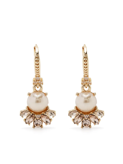 Marchesa Notte Gold-plated Crystal Drop Earrings