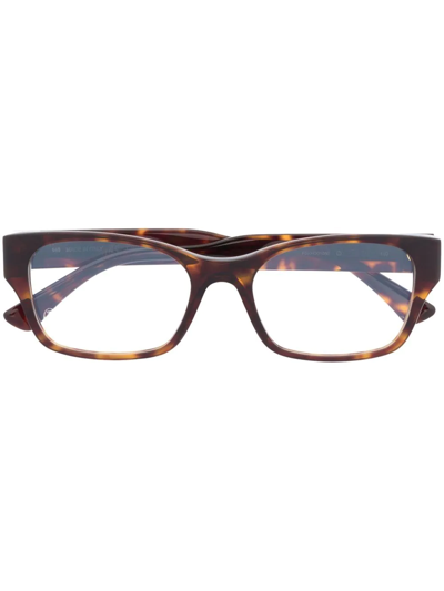 Cartier Tortoiseshell-effect Square Glasses In Brown