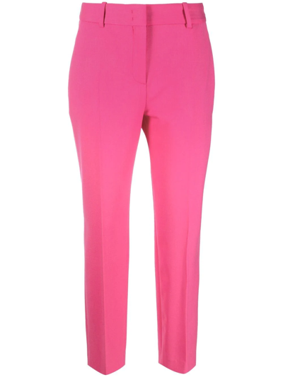 Ermanno Scervino Slim-cut Taiolred Trousers In Pink