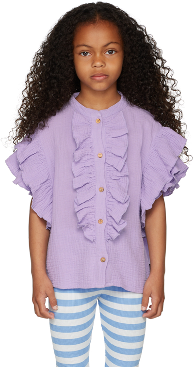 Daily Brat Kids Purple Grace Blouse In Sumer Lilac