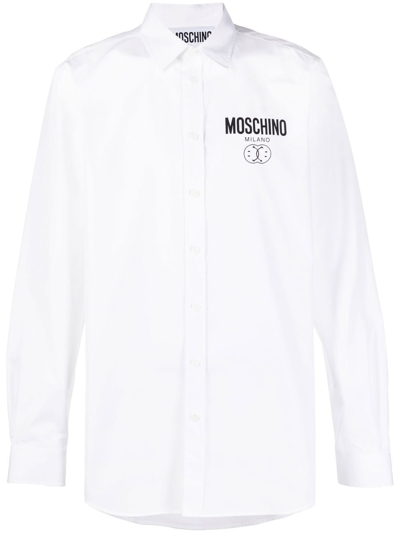 Moschino Shirt With Print In White