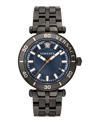 Versace Greca Sport Bracelet Watch In Blue