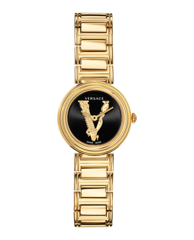 Versace Virtus Mini Watch, 28mm In Black