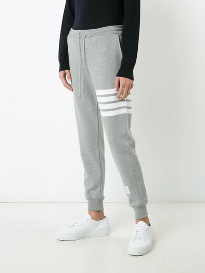 Thom Browne Womens Classic Sweatpants In Classic Loop With Engineered 4 Bar In Grey