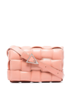 Bottega Veneta Padded Cassette Bag In Peachy/silver