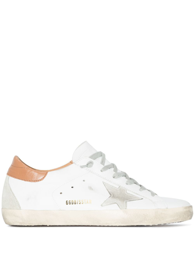 Golden Goose Super-star Classic With Spur Sneakers In White/ice/light Brown