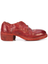 Guidi Lace-up Heeled Shoes In 1006t Red