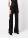 Heliot Emil Asymmetric Wide-leg Trousers In Black
